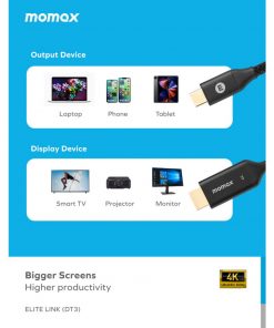 Cap Chuyen Doi Type C Sang Hdmi 4k 2m Momax Dt3 2