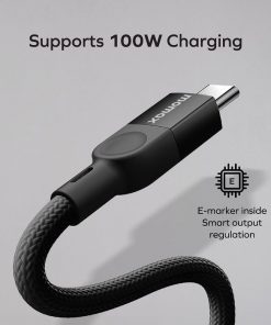 Cáp Sạc 2 đầu Type C xoắn lò xo Momax Mag.Link 100W 15 Cap Sac 2 Dau Type C Xoan Lo Xo Momax Maglink 100w 3