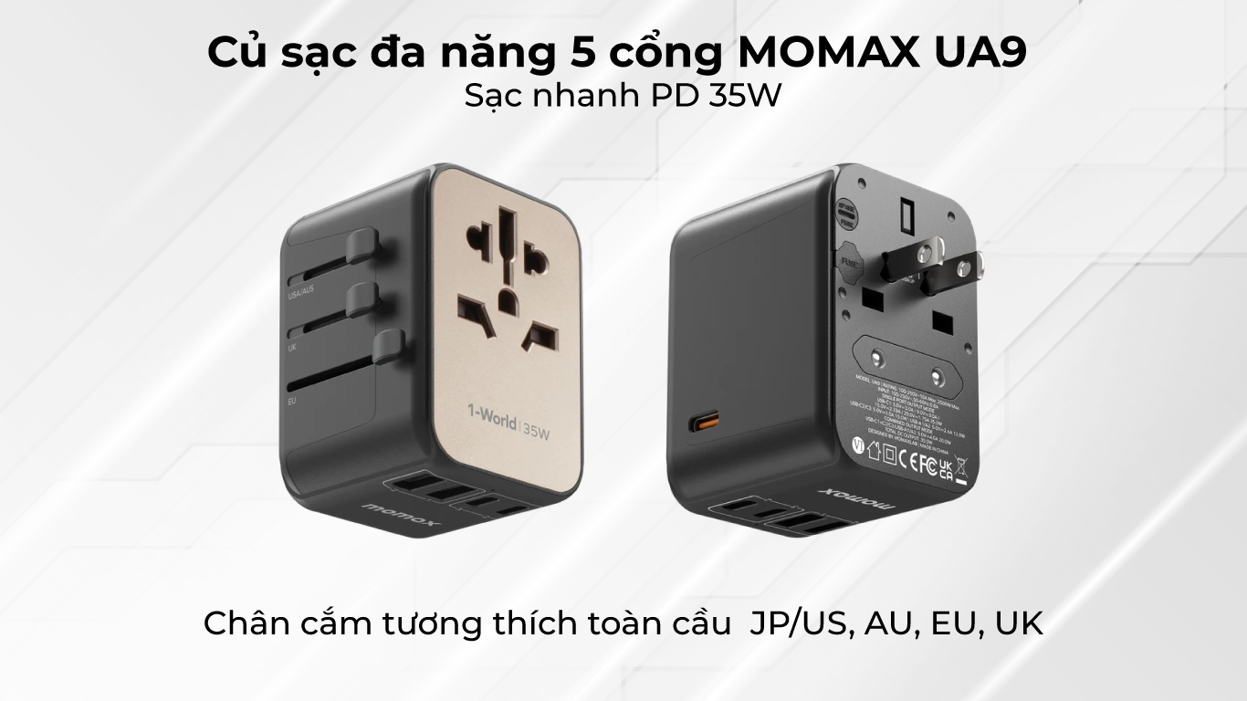 cu sac da nang 5 cong momax ua9 sac nhanh 35w chan cam da dang 2