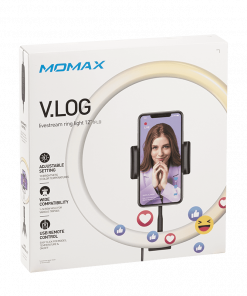Đèn Livestream Momax V.LOG FL3 điều chỉnh độ sáng 27 Den Livestream Momax Vlog Fl3 Dieu Chinh Do Sang 12