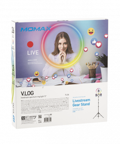 Đèn Livestream Momax V.LOG FL3 điều chỉnh độ sáng 24 Den Livestream Momax Vlog Fl3 Dieu Chinh Do Sang 15