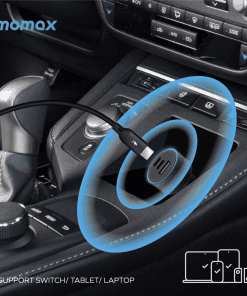 Tẩu sạc ô tô 3 cổng 2C1A Momax UC17 100W 11 Tau Sac O To 3 Cong 2c1a Momax Move Uc17 100w 6