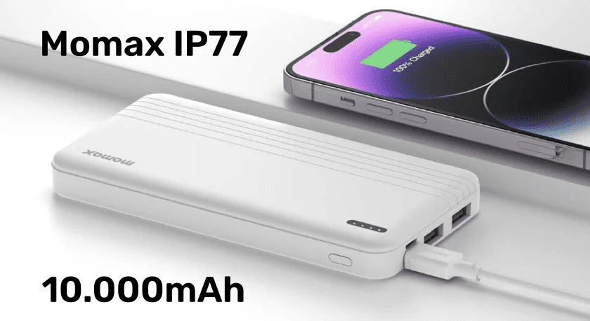 Sạc Dự Phòng 10000mAh Momax IP77 sạc nhanh 20W