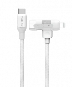 Cáp sạc 2 trong 1 Type C & Lightning 60W dài 1.5m Momax DL56 13 Dl56 W 01 1500