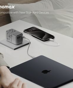 Bộ sạc đa năng 4 cổng 35W tích hợp cáp Type C Momax UA21 16 Bo Sac Du Lich 4 Cong 35w Tich Hop Cap Type C Momax Ua21 4