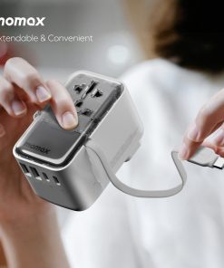 Bộ sạc đa năng 4 cổng 35W tích hợp cáp Type C Momax UA21 22 Bo Sac Du Lich 4 Cong 35w Tich Hop Cap Type C Momax Ua21 7