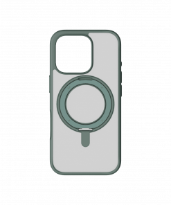 Ốp lưng iPhone 16 Pro tích hợp MagSafe chân đế xoay 360 Momax MRAP24M 18 Mr Image 16pro Green 02 1500