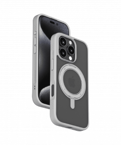 Ốp lưng iPhone 16 Pro tích hợp MagSafe chân đế xoay 360 Momax MRAP24M 16 Mr Image 16pro Grey 05 1500