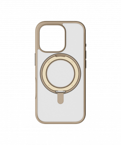 Ốp lưng iPhone 16 Pro tích hợp MagSafe chân đế xoay 360 Momax MRAP24M 24 Mr Image 16pro Titaniumgold 02 1500