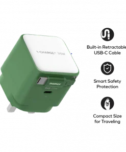 Bộ sạc nhanh tích hợp cáp Type C Momax UM72 GaN 35W